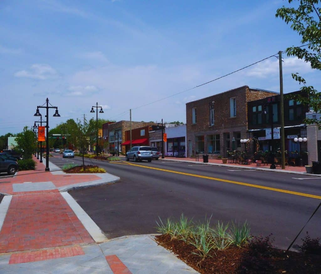 Main Street in Stone Mountain Village, Stone Mountain, GA