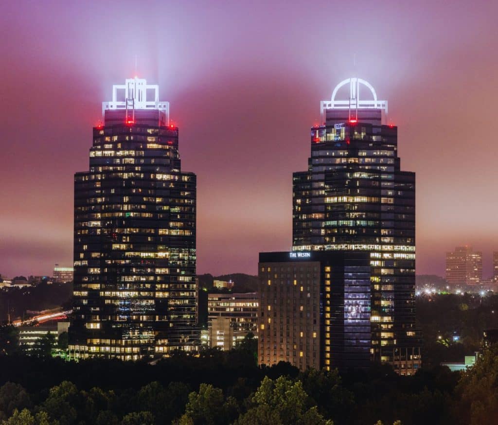 The contemporary skyline, Sandy Springs, GA